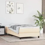 Taschenfederkernmatratze Creme 100x200x20 Cm Stoff - Vidaxl