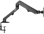 Maclean Mc-906 - Monitorhalterung (1 Position, Mit Gasfeder De, 17"-27", Schwenkbarer