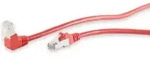 S-impuls Cat.6 Patchkabel, S/ftp, 90&deg;-gerade, 0,25 M, Rot