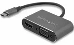 Startech.com Usb-c Vga Hdmi Adapter Grau Sideral