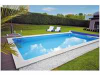 Styropor Pool Standard mit Edelstahlleiter 700 x 350 x 150 cm - Kwad