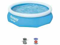 Fast Set Pool mit Filterpumpe Schwimmbad Swimmingpool 305 x 76 cm 57270 - Bestway