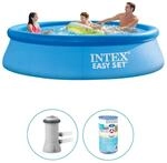 Intex Aufblasbares Pvc Schwimmbecken 366 Cm Durchmesser 76 Cm H&ouml;he