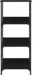B&uuml;cherregal Schwarz 50x33x117,5 Cm Holzwerkstoff Vidaxl