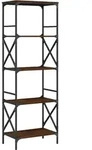 Vidaxl - B&uuml;cherregal 5 B&ouml;den Braun Eiche-optik 59x35x171cm Holzwerkstoff