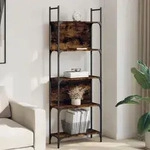 Vidaxl - B&uuml;cherregal 5 B&ouml;den R&auml;uchereiche 60,5x24x166,5 Cm Holzwerkstoff