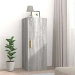 Wandschrank Grau Sonoma 34,5x34x90 Cm Holzwerkstoff Vidaxl