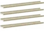 Wandregale 4 Stk. Wei&szlig; Und Sonoma-eiche 80x9x3 Cm Vidaxl