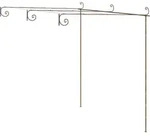 Garten-pergola Antik-braun 3x3x2,5 M Eisen Vidaxl