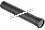 Geberit - Silent Pp Rohr 390402141 Dn 90, 500 Mm, Mit Muffe, Schalloptimiert