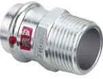 Viega Italia Srl - Viega Prestabo &Uuml;bergangsst&uuml;ck 559014 18 Mm X R 1/2, Stahl