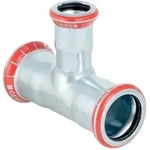 Mapress C-stahl T-st&uuml;ck Reduziert, D 28mm, D1 18mm, D2 28mm - Geberit
