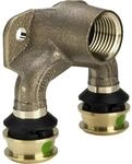 Viega - Raxofix Doppelwandscheibe 645946 16mmxrp 1/2x16mm, Siliziumbronze, Mit