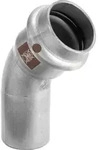 Viega - Temponox Bogen 809973 18 Mm, 45grad, Stahl, Nicht Rostend, Einsteckende,