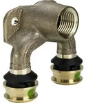 Viega - Raxofix Doppelwandscheibe 645953 16mmxrp 1/2x20mm, Siliziumbronze, Mit