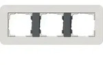 Gira Abdeckrahmen 3f Gira E3 Hellgrau/anthrazit [0213421], 0213 421