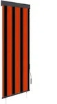 Au&szlig;enrollo 60 X 250 Cm Orange Und Braun Vidaxl