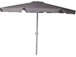 Marktschirm &Oslash; 400cm Grau Aluminium/textil