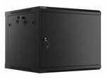 Lanberg Wf01-6609-00b Wandmontierter Rack-schrank Schwarz 9u
