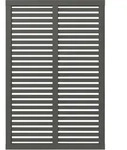 Plus Zaun Harmoni 120 X 180 Cm Umbragrau Fungizidbehandelt