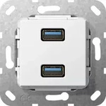Gira Usb 3.0 A 2f K-peitsche Einsatz Reinwei&szlig; [568503], 5685 03