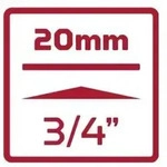 R73004118 Kraftschraubereinsatz 3/4' 6-kant 41 Mm L&auml;nge 90 Mm