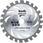 Kwb Easy Cut D&uuml;nnschnitt-kreiss&auml;geblatt, Hartmetallbest&uuml;ckt, &Oslash; 215 X 30 Mm - 