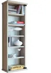 Cd Dvd Wandregal Schrank Loposa Glast&uuml;r