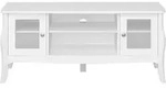 Ebuy24 - Baroque Tv Tisch 2 T&uuml;ren 1 Ablage Wei&szlig;.
