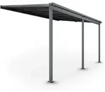 Juskys Terrassen&uuml;berdachung Borneo &ndash; Aluminium Terrassendach Mit Doppelstegplatten