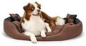 Lionto Hundebett, Stilvolles 4-in-1 Hundek&ouml;rbchen, Wasserabweisend, Kratzfest &