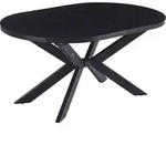 Esstisch Oval Ausziehbar Aventi Inkl. Sternfu&szlig; - 160-200 X 100 Cm Farbe: Dark...