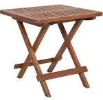 Eukalyptus Gartentisch - 50x50 Cm - Holz Klapptisch Bistrotisch Biergarten Tisch