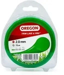 Runder Nylon-trimmerfaden Gr&uuml;n &Oslash;2.0mm/15m Oregon 69-356-gr