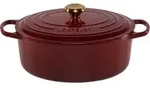 Le Creuset Signature Br&auml;ter Oval 31 Cm Garnet