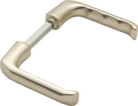 Hoppe - T&uuml;rdr&uuml;ckerpaar London 113 H Aluminium F2 Ohne Rosetten Vierkant 10 Mm