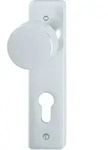 Hoppe - Knopfkurzschild 58/202k Aluminium F1 Entfernung 72 Mm Pz