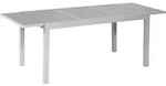 Ausziehtisch Silber/grau 180(240)x100cm Alu/textil