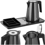 Hotel-willkommensset, Wasserkocher Mit Tablett, 1,2 L, 1800 W, Schwarz
