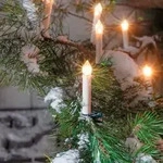 Esotec - Solar Weihnachtsbaum Lichterkette Mit 20 Kerzen Wetterfest 102574