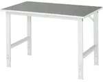 Arbeitstisch Tom Bxtxh 1250x800x760-1080mm, Linoleum Arbeitsplatte - Rau