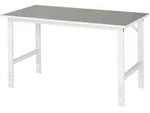 Arbeitstisch Tom Bxtxh 1500x800x760-1080mm, Linoleum Arbeitsplatte - Rau