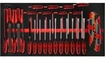 Ks Tools Schraubendreher- / Und Feilen-satz In Schaumstoffeinlage, 42-tlg.