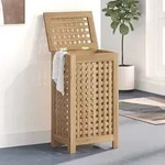 W&auml;schebeh&auml;lter 35x25x60 Cm Massivholz Teak Vidaxl