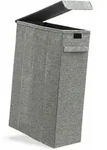 Dunedesign - 50l W&auml;schekorb Mit Deckel - 20x40x60 W&auml;schesammler Schmal - W&auml;sche