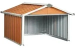 Rasenm&auml;her Garage 92x97x63 Cm Verzinkter Stahl Braun Vidaxl