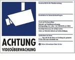 40205 Warnaufkleber Video&uuml;berwachung (b X H) 210 Mm X 148 Mm - Pentatech