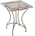 Eisentisch Asina 60 X 60 Cm Antik Braun