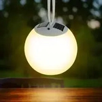 Spetebo - Premium Solar Led H&auml;ngeleuchte - 20 Cm / 4 Led Warm Wei&szlig; - Garten Leucht