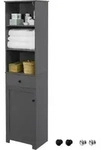 Bzr17-dg Badezimmer Hochschrank Badschrank Badregal Badezimmerschrank Mit 3 Offenen
